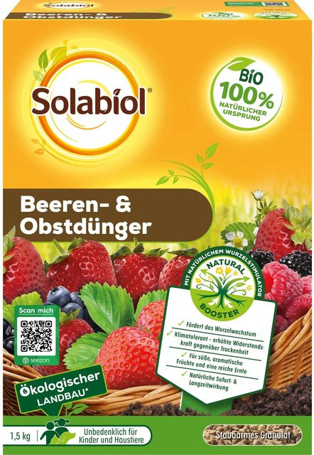 Solabiol Bio Beeren- und Obstdünger Pflanzentonic 1,5 kg - Bild 1