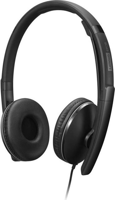 Lenovo Gen 2 On-Ear Headset kabelgebunden USB-C Schwarz Zoom Certified - Bild 1