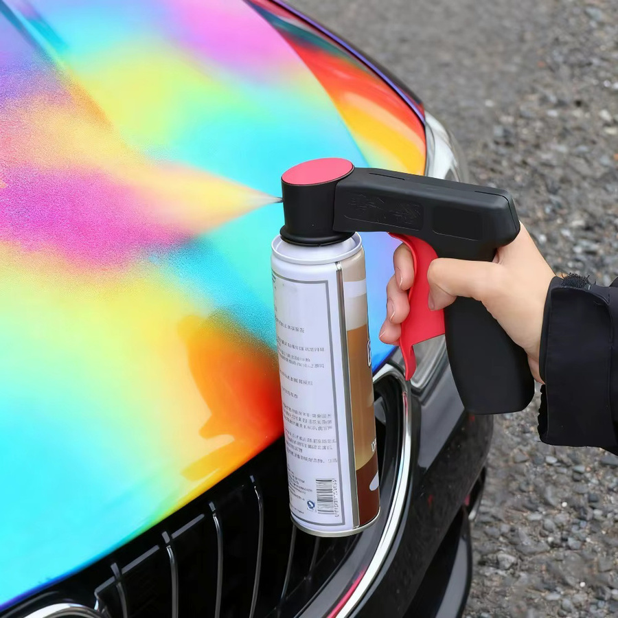 Ergonomischer Full Grip Trigger Griff für Aerosol Sprays in Schwarz als Adapter für Auto Polieren und DIY Wartung - Bild 2