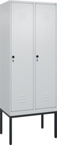 C+P Spind Classic PLUS Spind Gestell mit 2 Abteilen, Stahlkonstruktion, Höhe: 212 cm, Breite: 80 cm, Tiefe: 50 cm - Bild 1