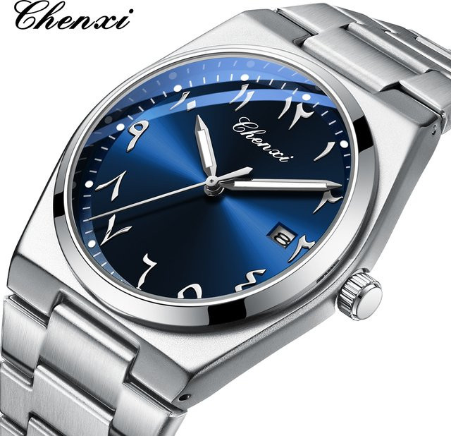 CHENXI Armbanduhr, Quarz, Edelstahl, Schwarz, Herren - Bild 1