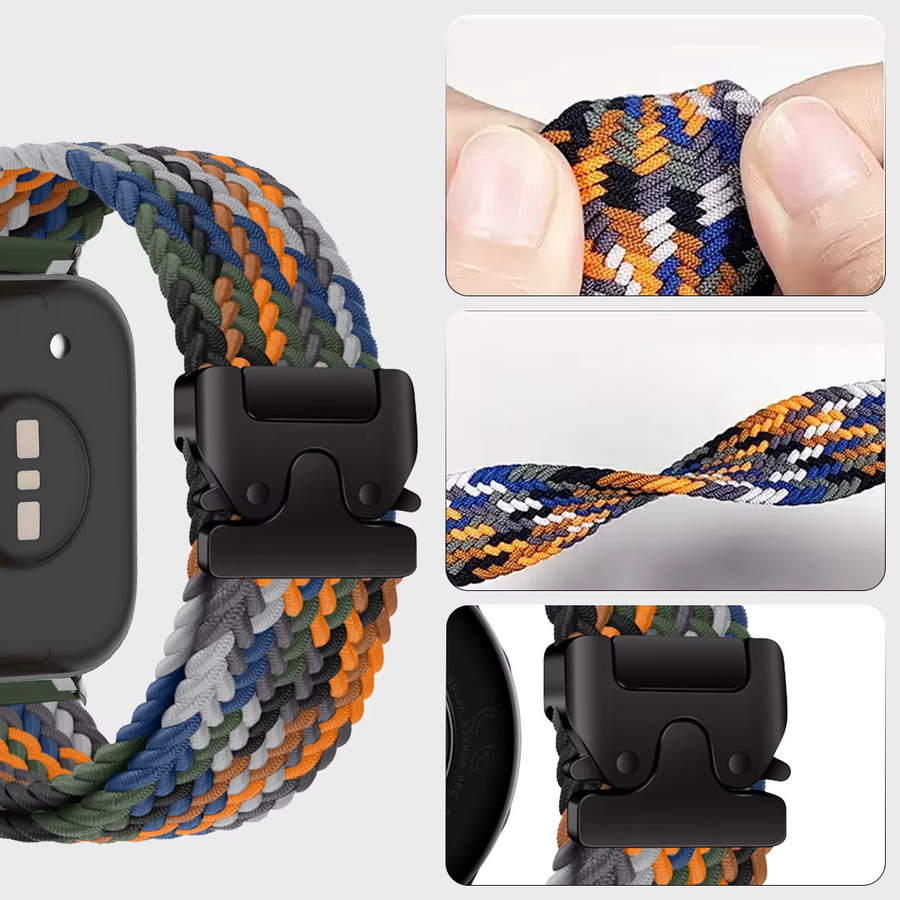 CHIICSMART Uhrenarmband Nylon, Bunt, Huawei Watch Fit - Bild 3