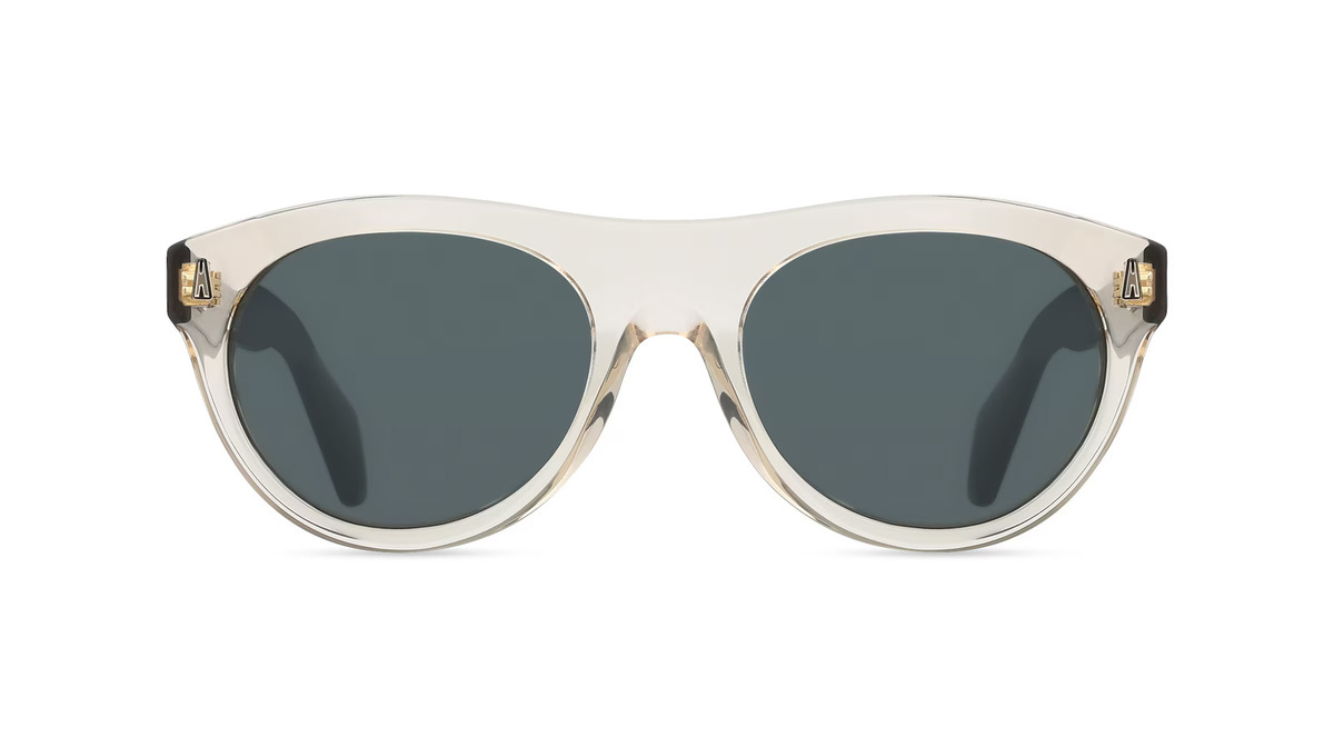 Moncler ME6022U Sonnenbrille, Vollrand, Oval, Acetat, Unisex, Gelb, Grau - Bild 1