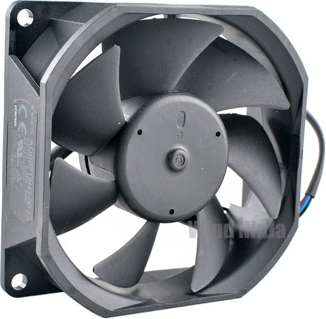 Lüfter ANCHAOPU AUB0712HJ-00 Schwarz B/T/H: 70 x 70 x 25 mm DC12 V 0,40 A 3-polig für Projektor - Bild 1