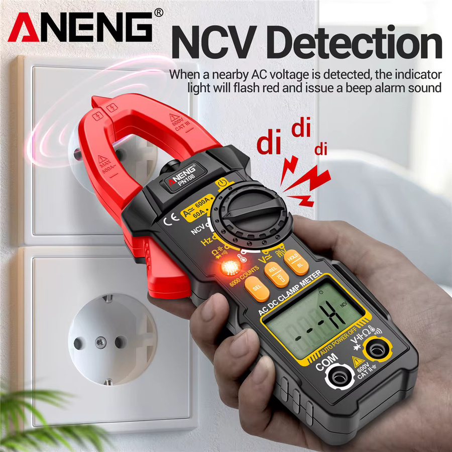 ANENG PN108 Smart Zangenmessgerät Multimeter mit 6000 Zählungen für AC/DC-Spannung, Strom, Widerstand, Kapazität und Diodentest - Bild 4