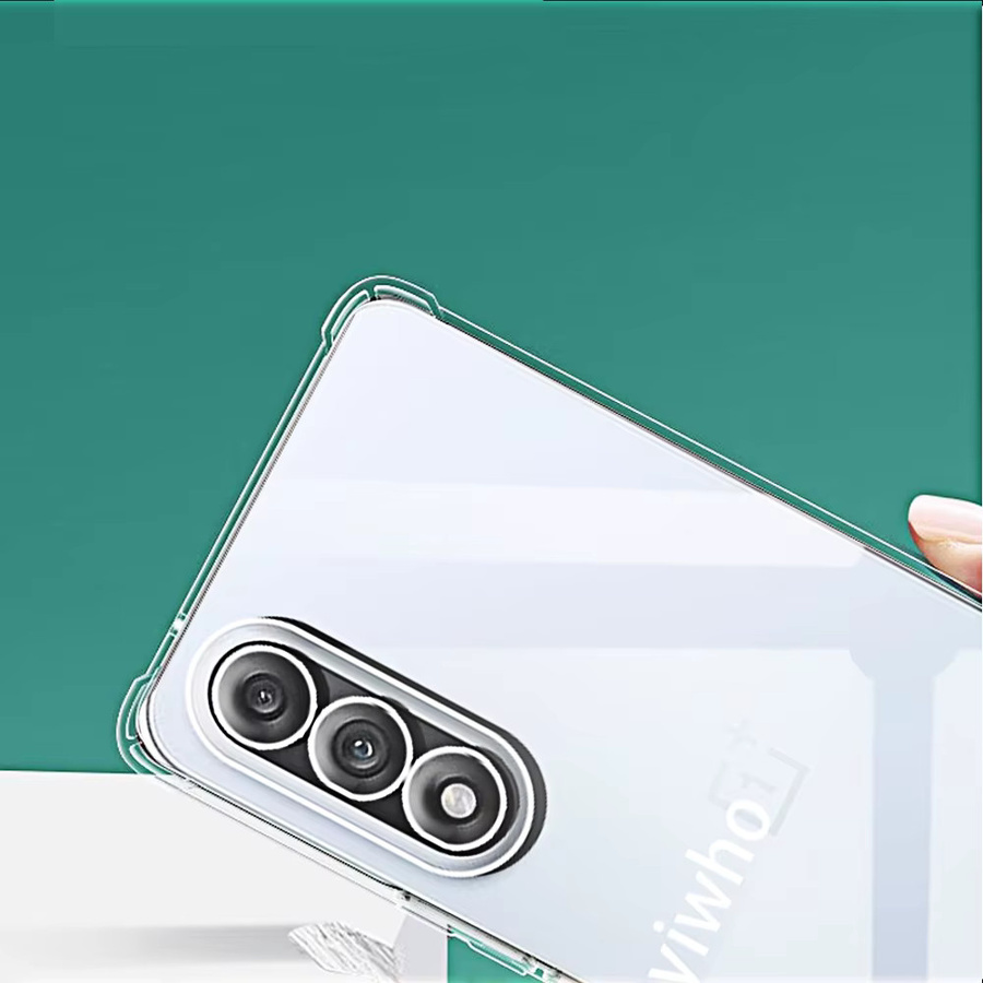 Stoßfeste Handyhülle für OnePlus Nord 5, 4, 3, 2 und 5 Lite in Transparent mit Clear-Rückseite - Bild 4
