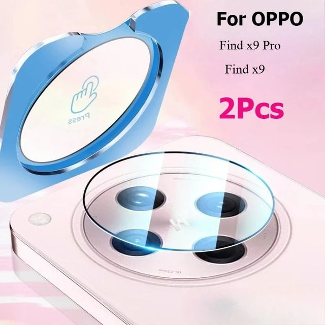 2 Stück transparente Kameraobjektiv Glasabdeckung für OPPO Find X9 Pro und Find X9 zum Installationsschutz - Bild 1