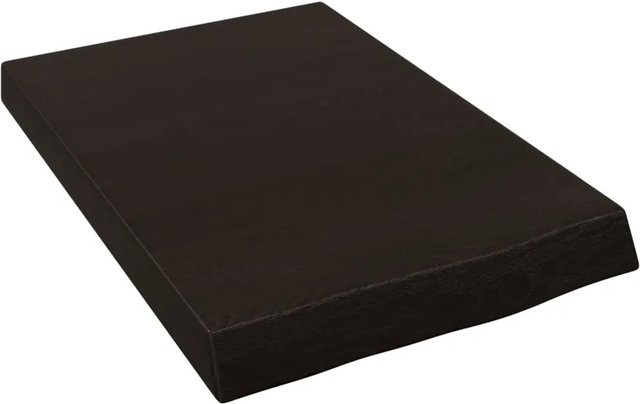 vidaXL Waschtischplatte aus Eichenholz in Grau, B/T/H: 60 x 40 x 6 cm - Bild 1