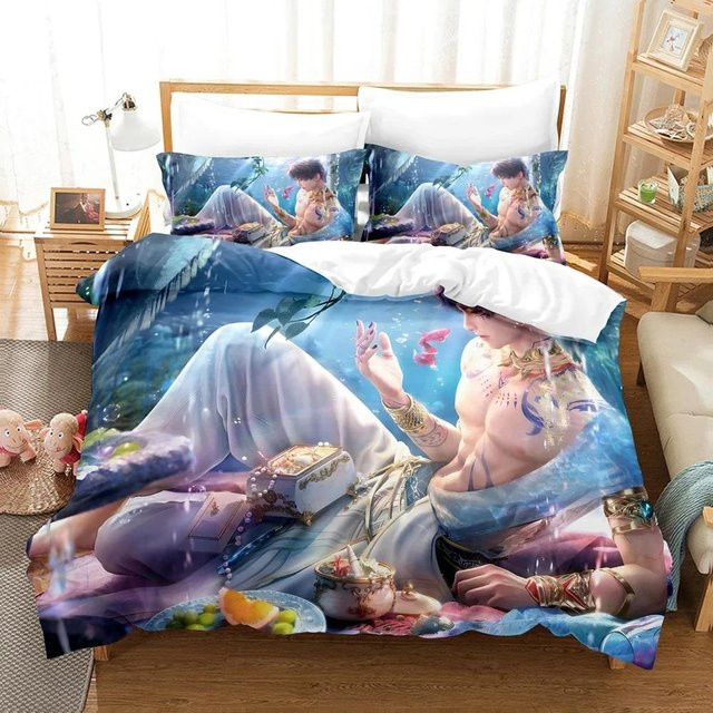 Love And Deepspace Bettwäscheset mit Kissenbezügen Zayne Design B/H: 135 x 200 cm - Bild 1