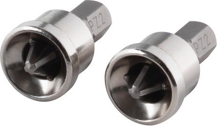 Wolfcraft Solid-Bit Schraubendreher-Bit PZ2 Sechskant in Silber, 2 Stück - Bild 1