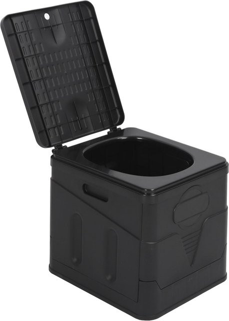 Multifunktionale faltbare Reisetoilette mit Deckel von aimo in Schwarz - Bild 1