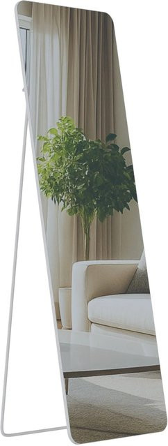 DELUKE Standspiegel MURCIA Ganzkörperspiegel freistehend in Weiß Matt, B: 50 cm, T: 3 cm, H: 160 cm - Bild 1