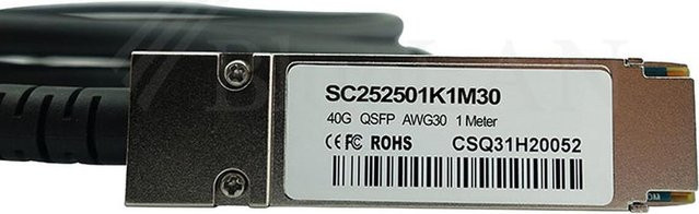 BlueOptics InfiniBand-Kabel QSFP Schwarz 0,5 m - Bild 1