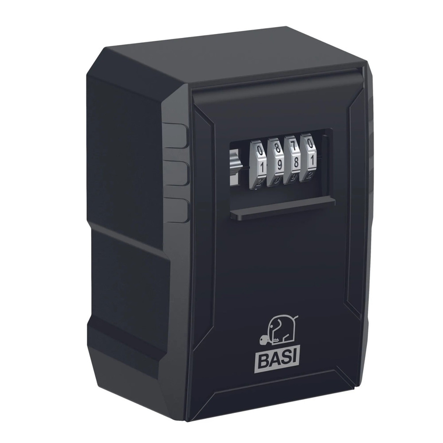 BASI Schlüsselsafe SSZ 300 mit Zahlenschloss aus Aluminium in Schwarz B/T/H: 140 x 105 x 140 cm - Bild 2