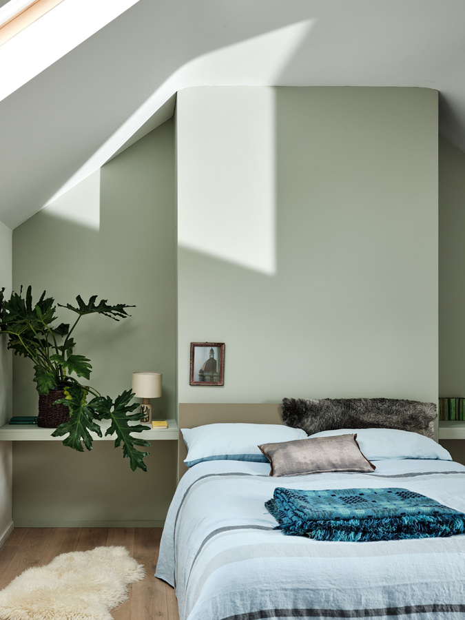 Farrow & Ball Modern Emulsion Wandfarbe Mizzle 266 Grün 5 l - Bild 1