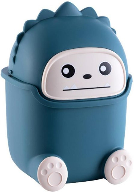 XYNN Kawaii Mini Desktop Mülleimer mit Klappdeckel in Dunkelblau - Bild 1