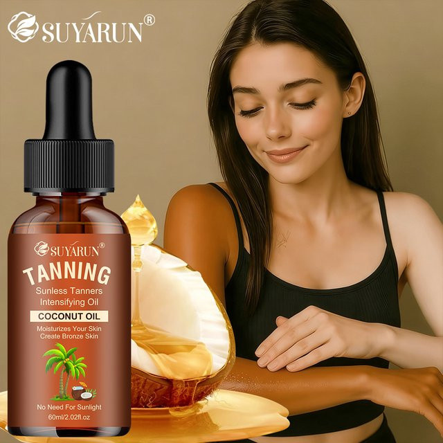 SUYARUN Selbstbräunungstropfen Serum mit Kokosnuss, 30 ml, Unisex - Bild 1