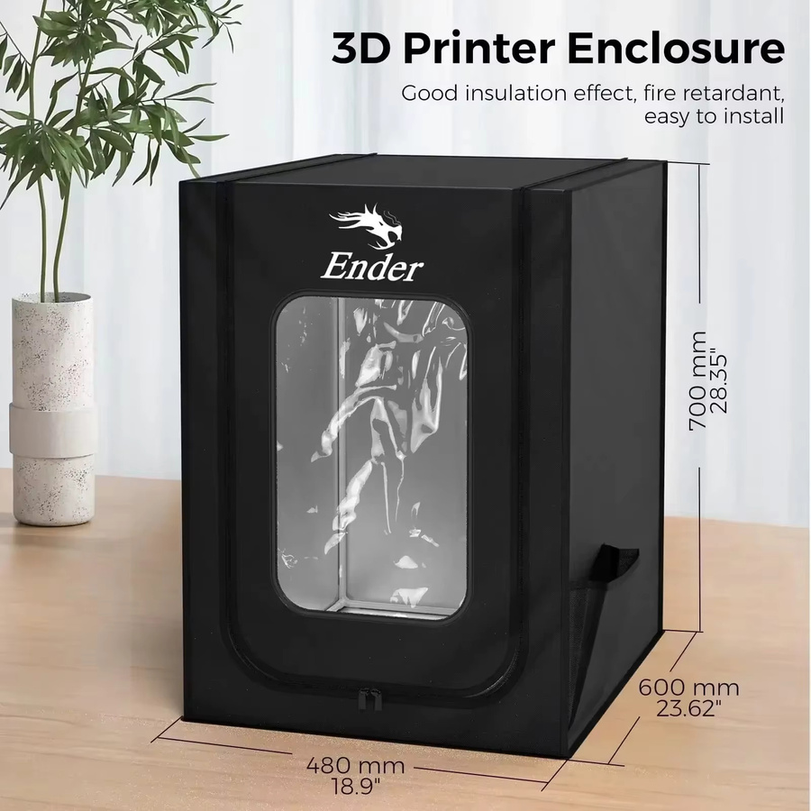 Creality Schutzhülle für Ender-3 und Ender-3 V2, feuerfest und staubdicht, Schwarz - Bild 5