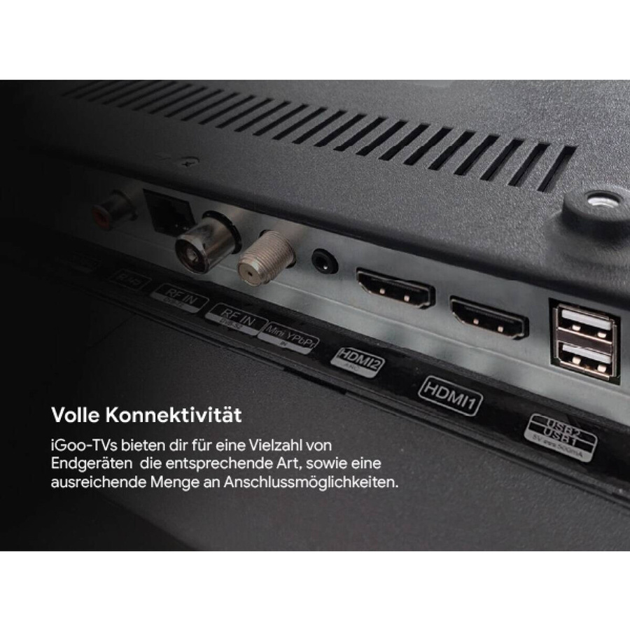 Dyon iGoo-TV 40F Smart LED Fernseher Full HD in Schwarz mit Wi-Fi, Bluetooth und HDMI, Breite: 90 cm, Höhe: 51 cm - Bild 2