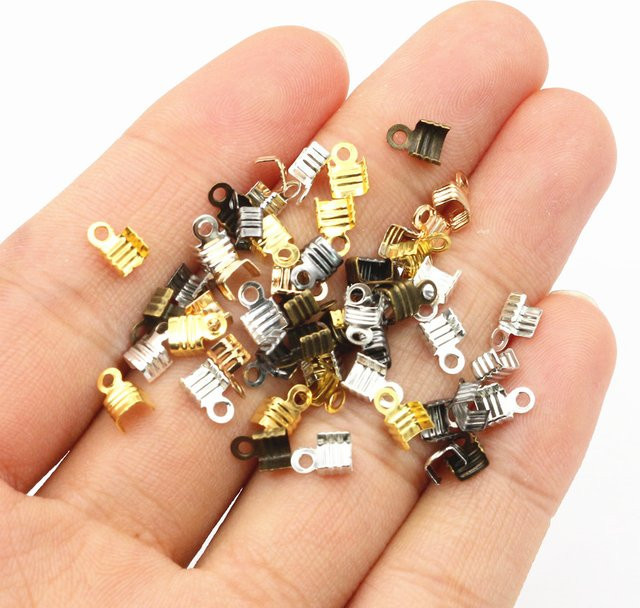 Wadsfred Crimp Bead Steckverbinder für DIY Schmuck Herstellung, 200 Stück - Bild 1