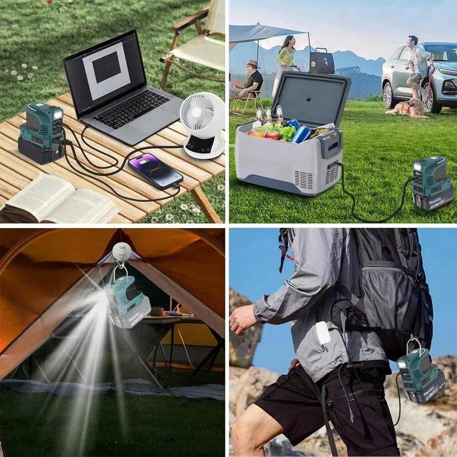 Makita 180W 18V LXT Batteriespannungswandler mit USB-A und USB-C sowie LED Powerbank - Bild 6