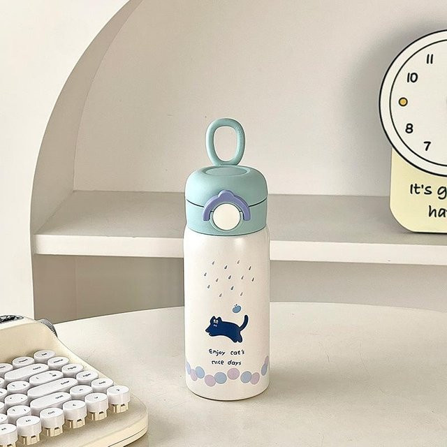 Isolierter Edelstahl-Wasserbecher mit Welpenmotiv von Yiran Furniture, 500 ml, in verschiedenen Farben erhältlich - Bild 1