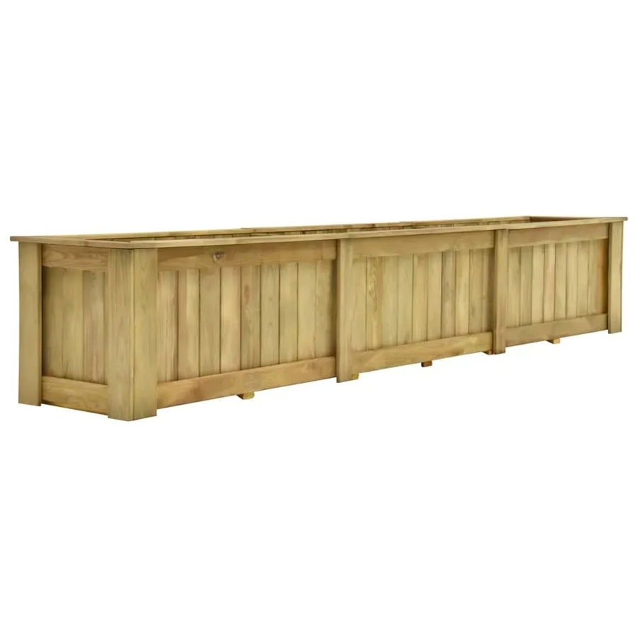Imprägniertes Hochbeet aus Kiefernholz von furnicato in Braun, B/T/H: 291 x 50 x 50 cm - Bild 2