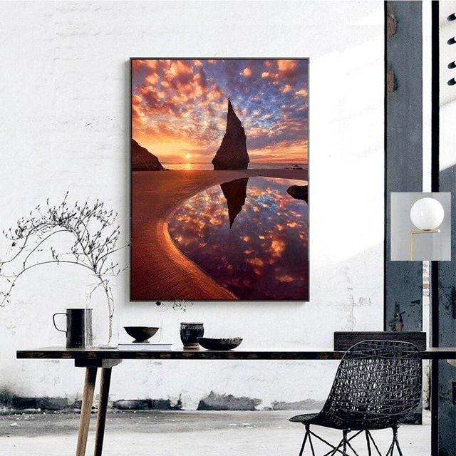 FIYO Diamant-Malerei DIY-Diamant-Mosaik als abstrakte Kunst auf Leinwand, braun, B x H: 20 x 30 cm - Bild 1