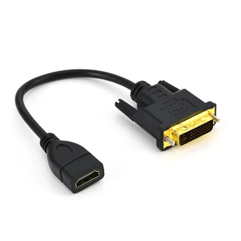 DOONJIEY HDMI auf DVI Adapterkabel, bidirektionales DVI-D 24+1 HDTV-Konverterkabel für LCD-HDTV und DVD-Monitore, Schwarz - Bild 5