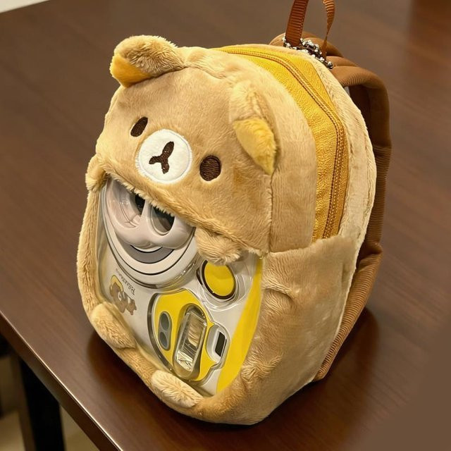 Yiran toy Rilakkuma Plüsch Itabag Rucksack, transparent, 12cm - Bild 1