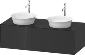 Duravit Waschtischunterschrank White Tulip in Weiß, Wandmontage, B/T/H: 130 x 55 x 40,8 cm - Bild 1