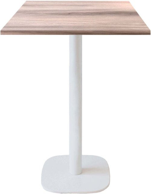 RestooTab Stehtisch Round quadratisch mit Eichenplatte und weißem Gestell, B/T/H: 60 x 60 x 113 cm - Bild 1