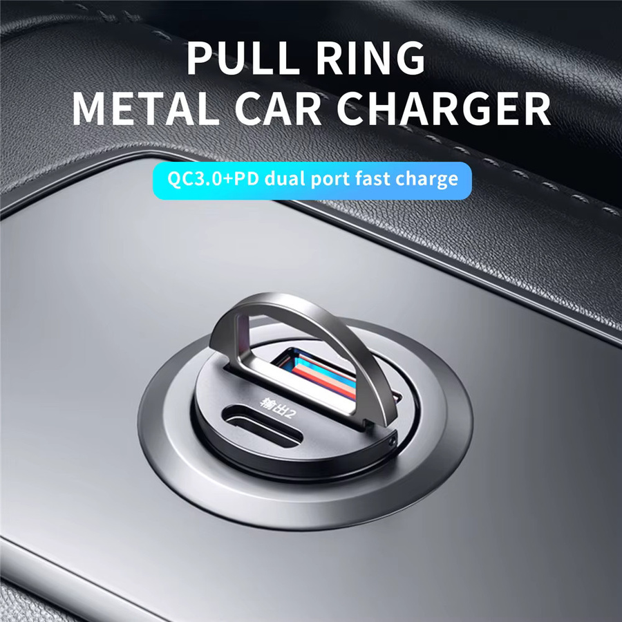 TCYATO Mini-Autoladegerät mit QC3.0 und PD Schnellladung, USB Typ C, Schwarz - Bild 2