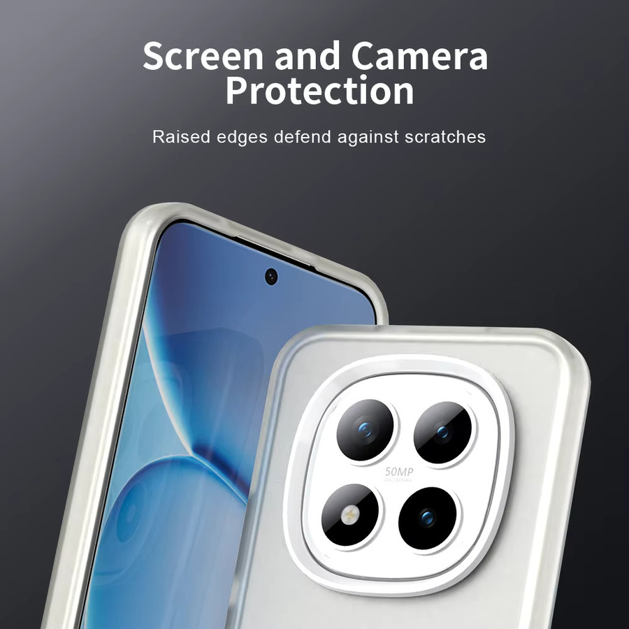 Stoßfeste Handyhülle von Xiaomi für Redmi 15 Pro Plus, Redmi 15 Pro, Poco M8 Pro und Poco M8 in Transparent oder Schwarz, minimalistisches Design mit mattierter Oberfläche - Bild 4