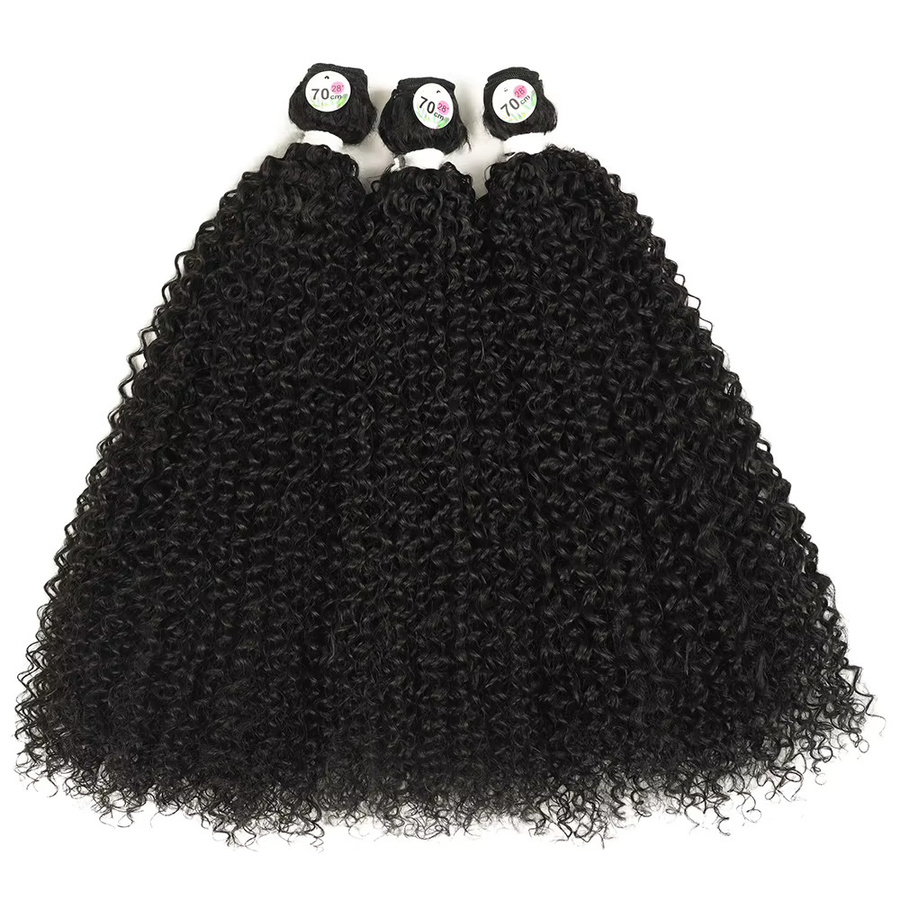 YAKIBEAUTY Haarverlängerungen, lockig, Ombre, Bio-Faser, Unisex - Bild 2