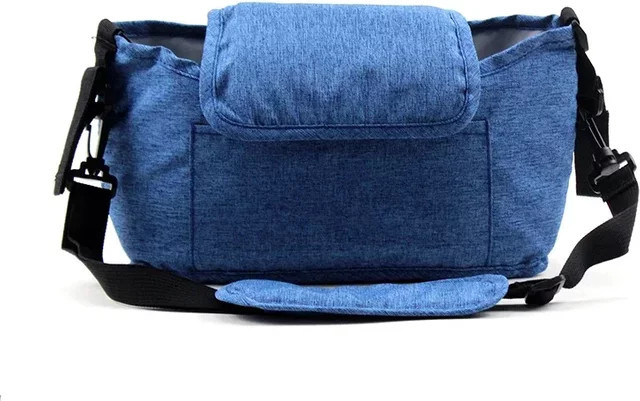 Multifunktionale Kinderwagen-Hängetasche als Baby-Organizer und Mami-Tasche in Grau - Bild 1
