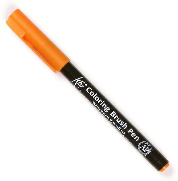 Sakura Koi Coloring Brush Pen in Orange - Bild 1