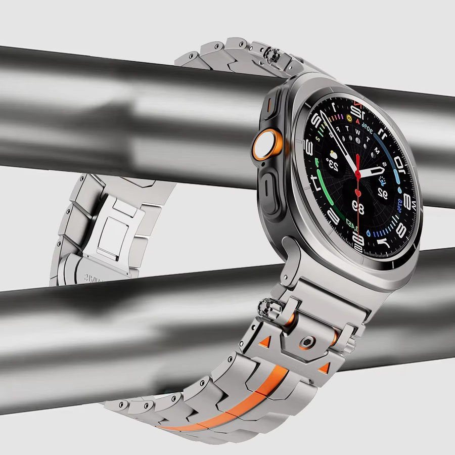 FancyWrist Uhrenarmband Edelstahl, Silber, Samsung Galaxy Watch 7 Ultra 47 mm - Bild 2