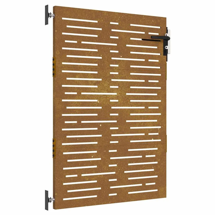 vidaXL Gartentor aus Cortenstahl in Rost-Optik mit quadratischem Design, Breite: 85 cm, Höhe: 125 cm - Bild 2