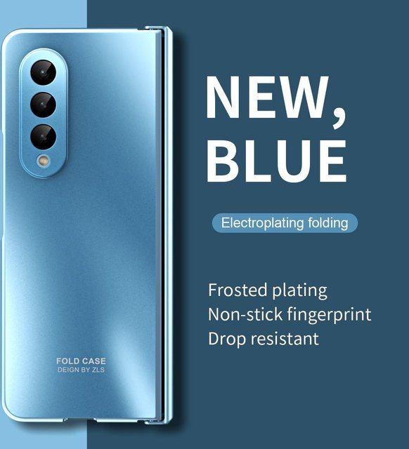 Samsung Galaxy Z Fold 3 Schutzhülle mit Anti-Knock Beschichtung in Blau - Bild 1