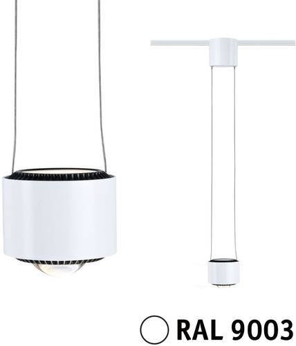 Paulmann Aldan LED-Pendelleuchte URail Hochvolt-Schienensystem, Signalweiß, dimmbar, Höhe: 146,0 cm, Breite: 150,0 cm, Tiefe: 9,8 cm - Bild 2