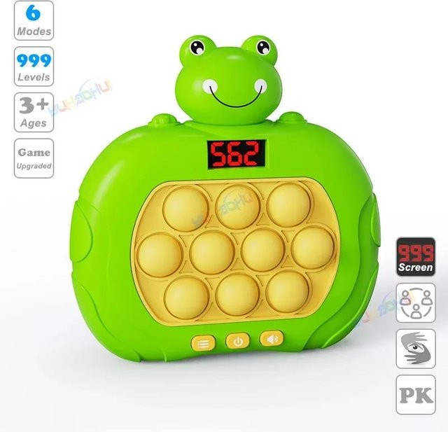Fashnics 999 Level Elektronische Pop Schnell Push Blasen Spiel Maschine, Anti Stress Sensorische Blase Spielzeug, ab 3 Jahre - Bild 1