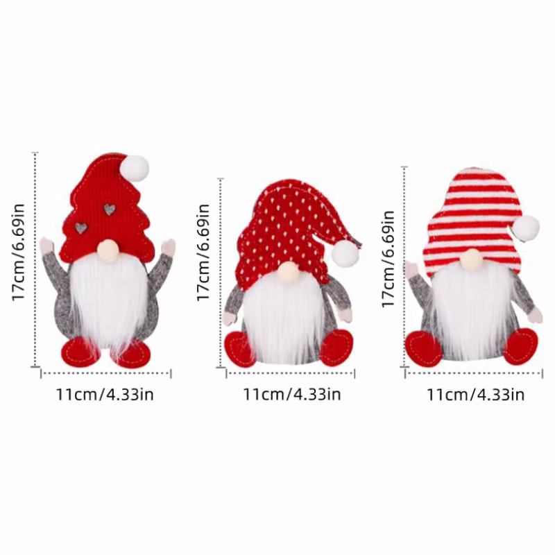 Weihnachts Besteckhalter Set Rudolph Gnome in Rot für deine Tischdekoration - Bild 4