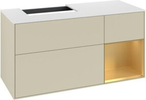 V&B Waschtischunterschrank Finion in Silbergrau lackiert, Breite: 120 cm, Tiefe: 50,1 cm, Höhe: 50,1 cm - Bild 1