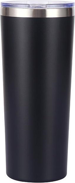 Yiran Furniture Isolierbecher aus Edelstahl in Schwarz, doppelwandiger Outdoor-Becher für das Auto, 22oz - Bild 1