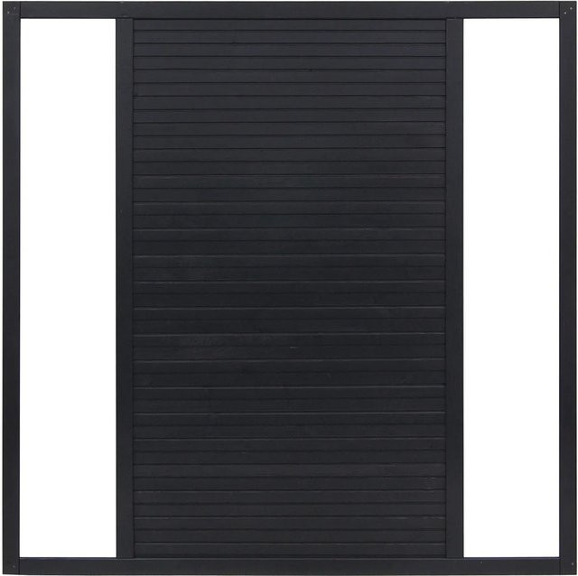 Sichtschutzzaun Element Duo Andrewex aus Kiefernholz in Anthrazit, B/H: 180 x 180 cm, 3-fach semi-transparent lasiert - Bild 1