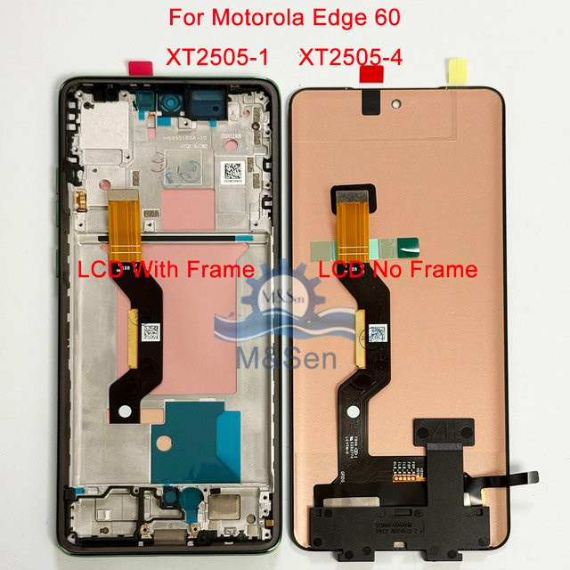 Original OLED Display mit Rahmen für Motorola Edge 60 Stylus 60 Pro Fusion 60s 60 Neo und Moto G Stylus 5G 2024 2025 in Schwarz - Bild 1