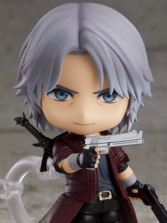 Bandai Devil May Cry Nendoroid 1233 Dante Q-Version Actionfigur, mit Austauschbarem Gesicht, Chibi-Figur, mit Motorrad-Spielmodell - Bild 2