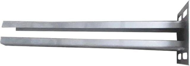 PROFI Pfostenträger zum Aufschrauben für die Zaunserie Bali, silber, quadratisch, 146 x 146 mm - Bild 1