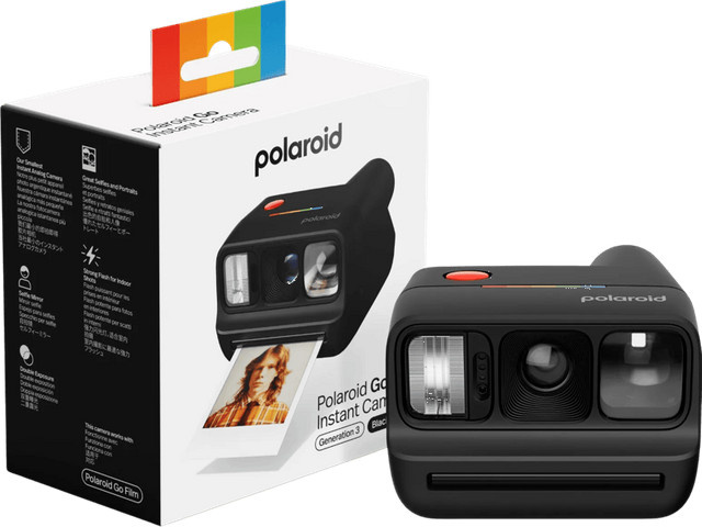 Polaroid Go Gen 3 Sofortbildkamera in Schwarz - Bild 1